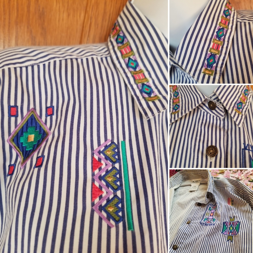 Vintage Koret Francisca Petites Aztec Shir… - Picture 6 of 8